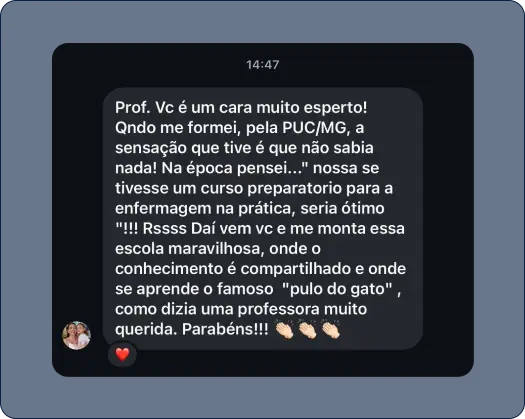 Depoimento de aluno 5